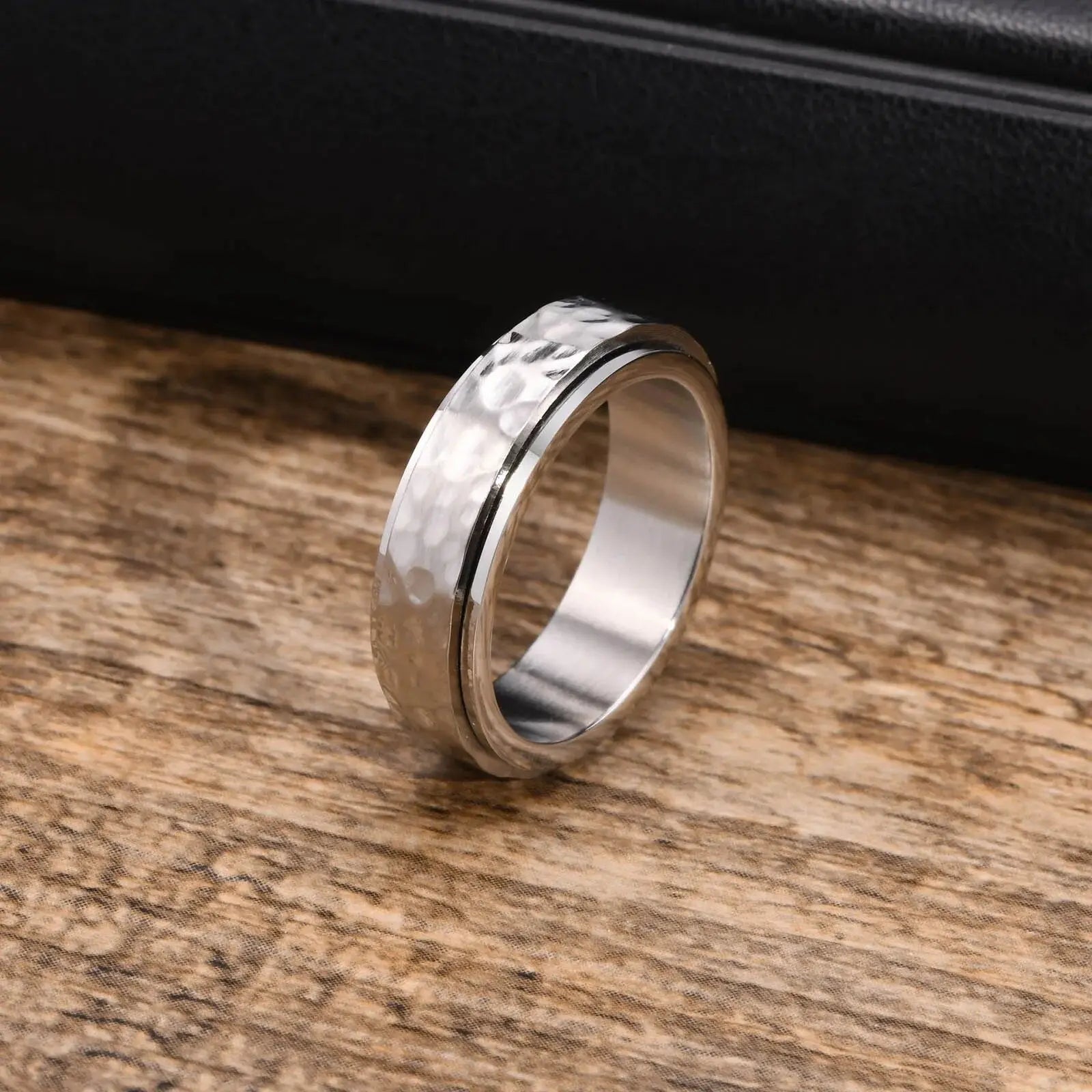 Fenico Accessories Bold Rocker Essentials - Rock Punk Hammered Style Rings