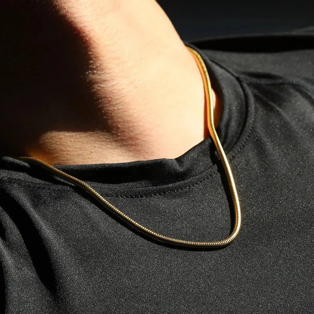 Fenico Accessories Circle of Elegance - Round Link Chain Necklace