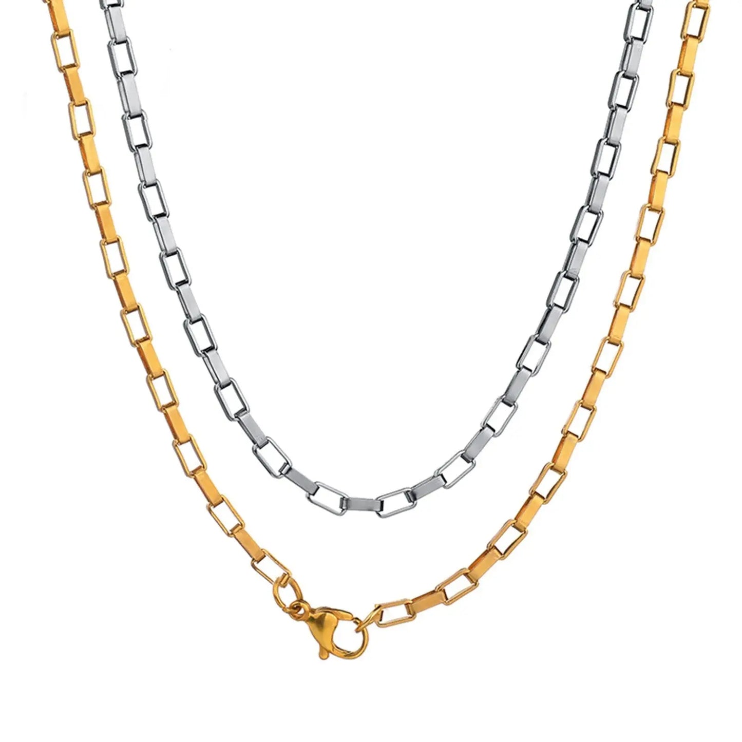 Fenico Accessories Longline Luxury Link - Long Box Chain Necklace