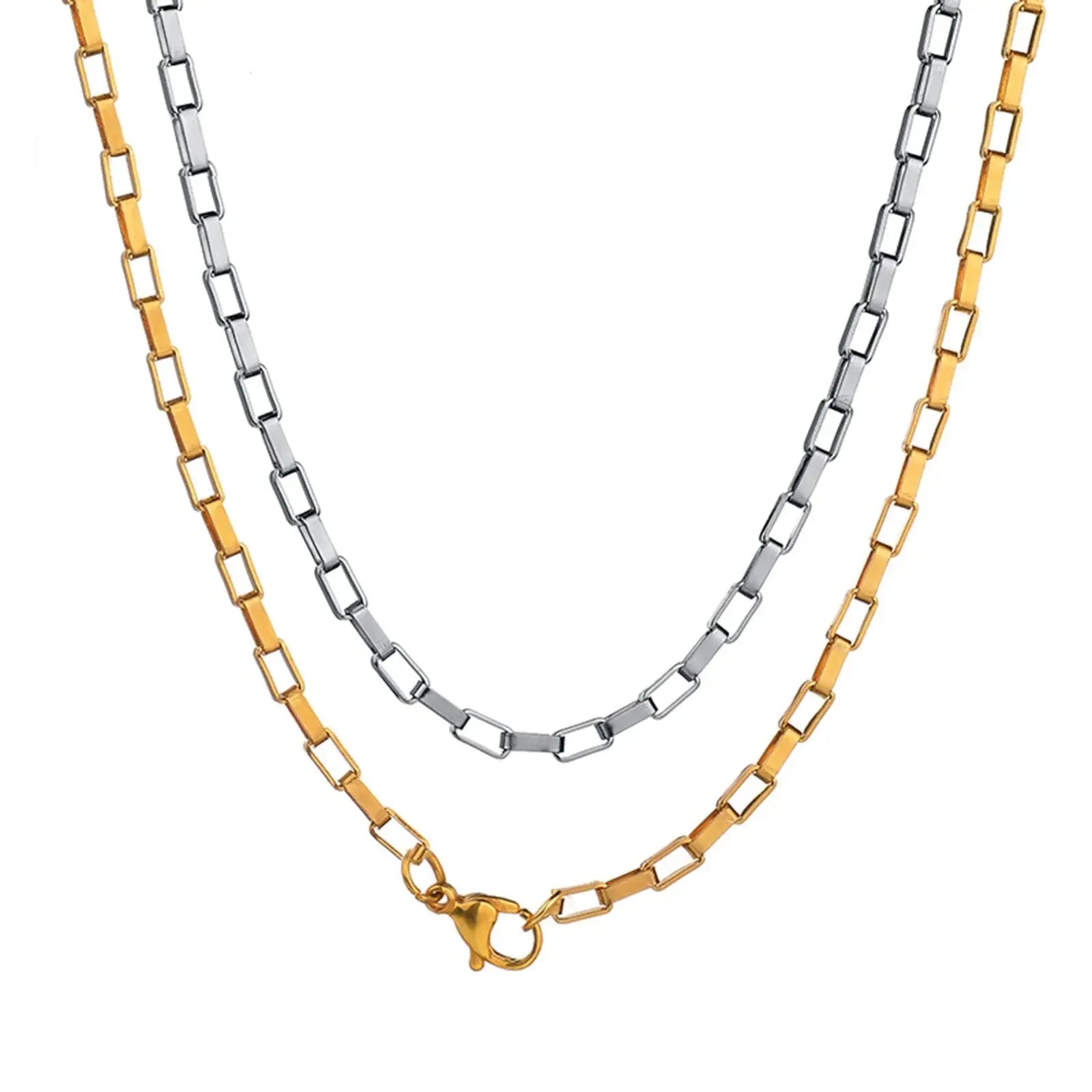 Fenico Accessories Longline Luxury Link - Long Box Chain Necklace