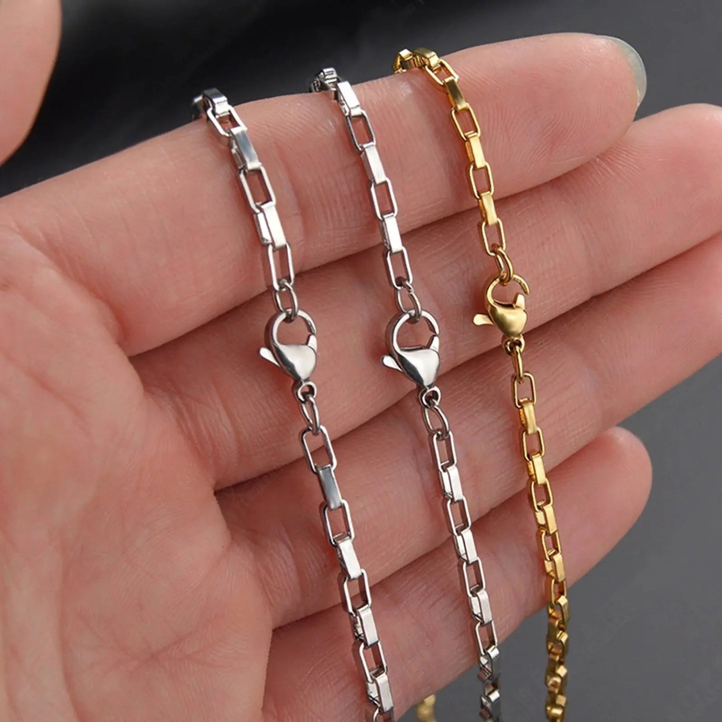 Fenico Accessories Longline Luxury Link - Long Box Chain Necklace