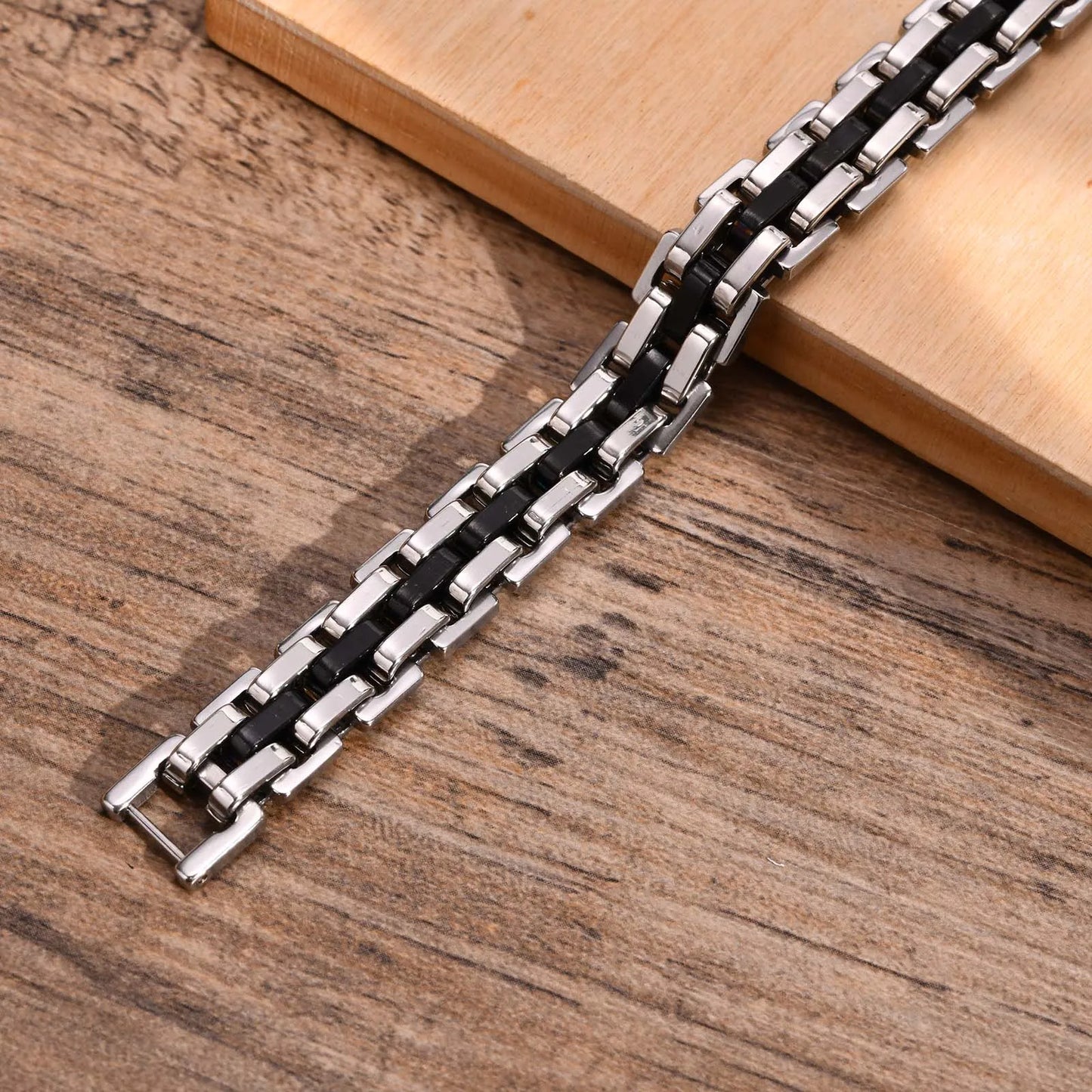 Fenico Accessories The Sentinel - Strap Chain Link Bracelet
