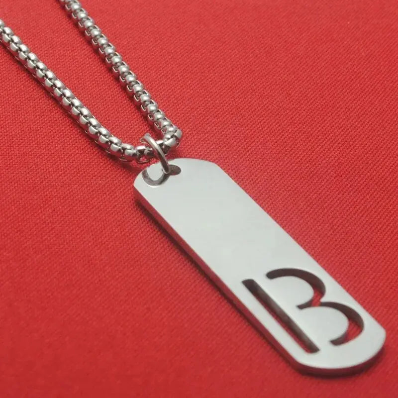 Fenico Accessories The Empty Alphabet - Hollow Letter Pendant Necklace