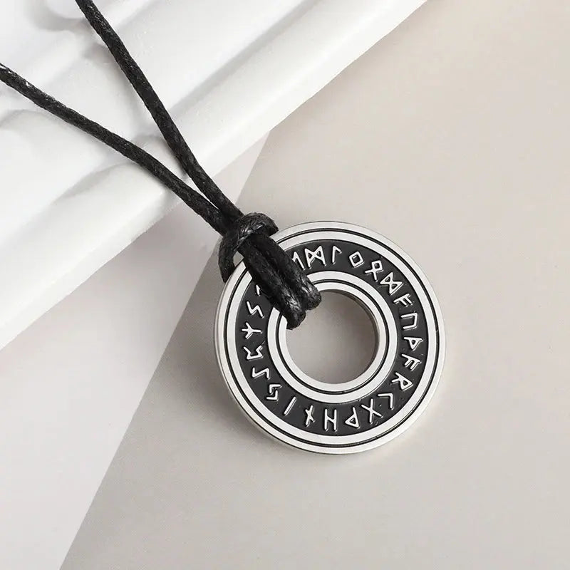 Rustic Runes - Vintage Mens Viking Pendant - Fenico Accessories