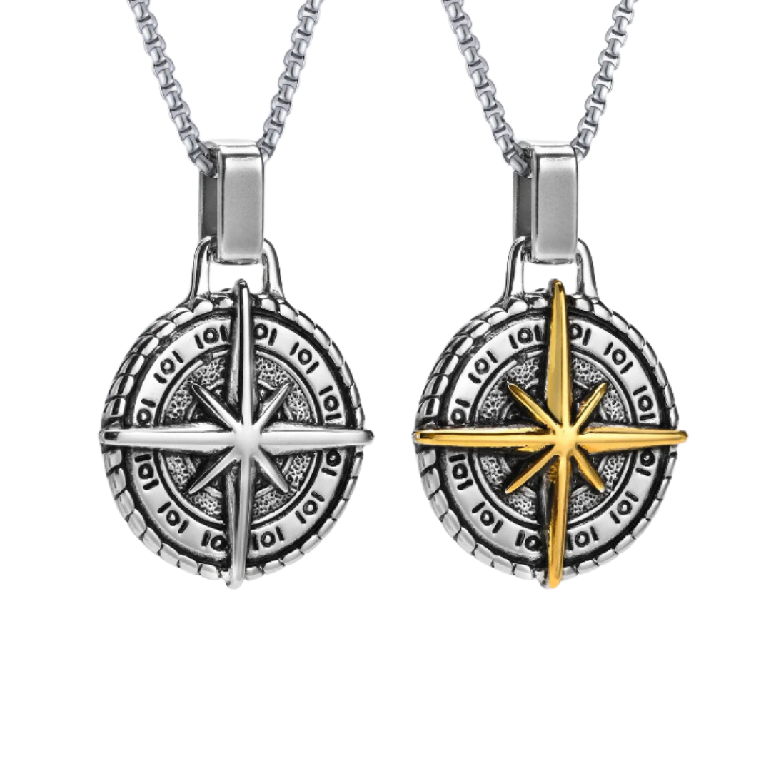 Fenico Accessories Pathfinder - Mens Vintage Compass Pendant