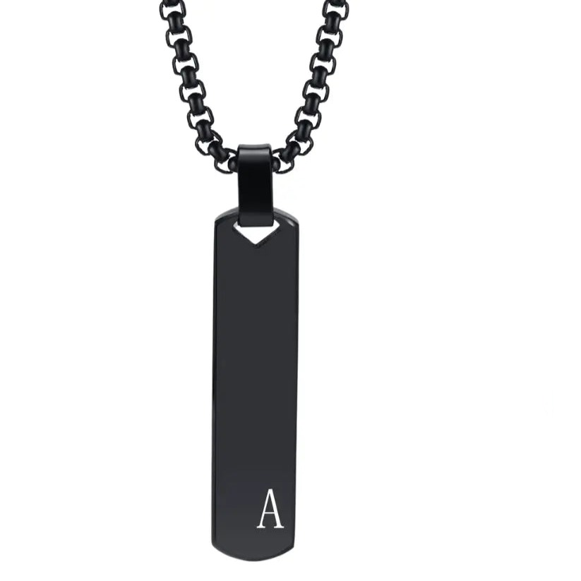 Fenico Accessories (Black) The Etched Initial 