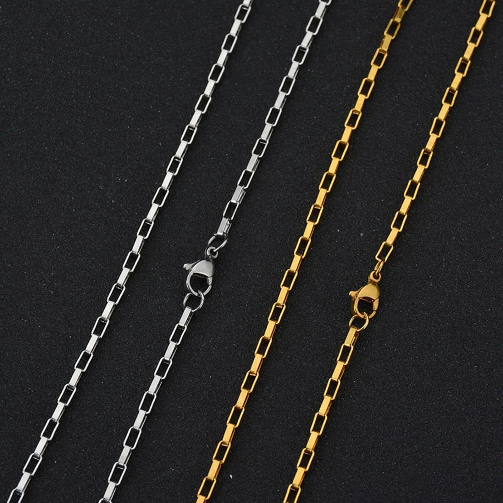 Fenico Accessories Longline Luxury Link - Long Box Chain Necklace 