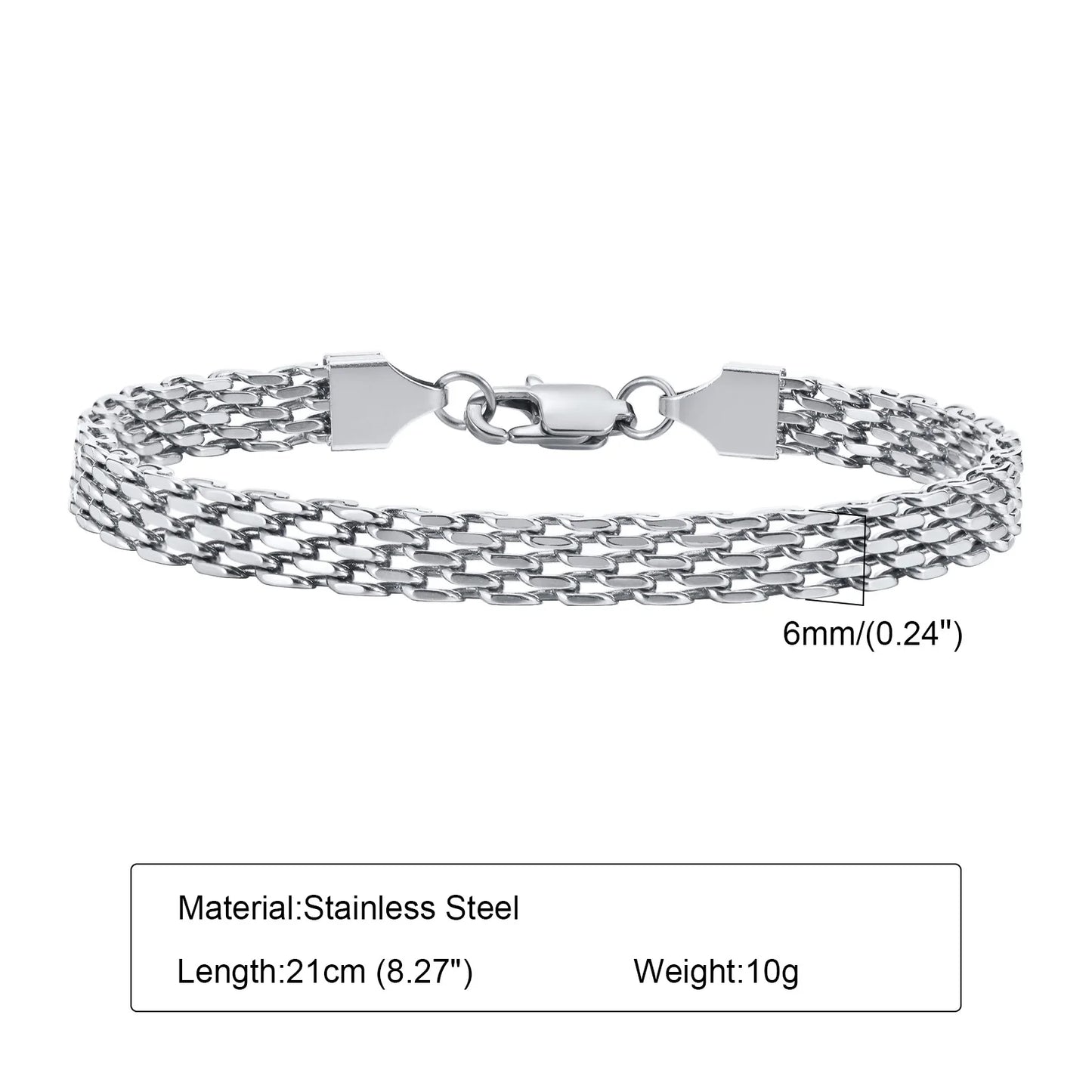 Fenico Accessories Whisper Weave - Mesh Link Chain Bracelet