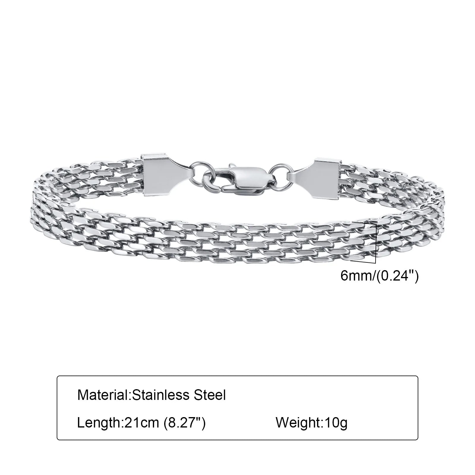 Fenico Accessories Whisper Weave - Mesh Link Chain Bracelet