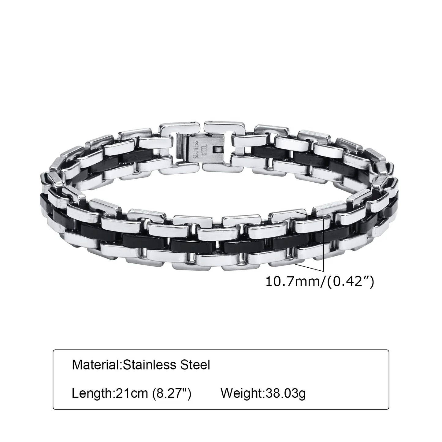 Fenico Accessories The Sentinel - Strap Chain Link Bracelet