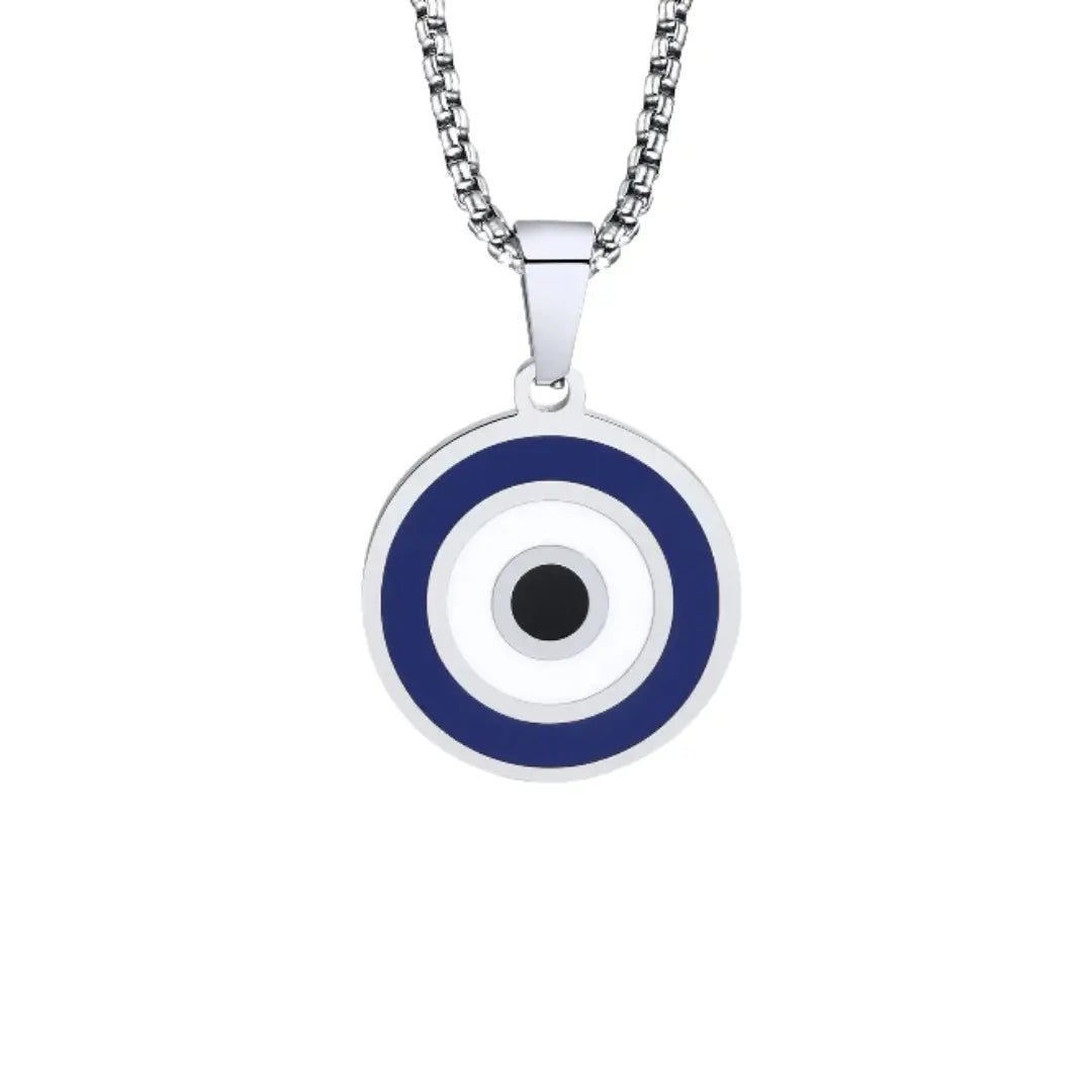 Fenico Accessories The Guardian's Gaze - Stainless Steel Evil Eye Pendant 