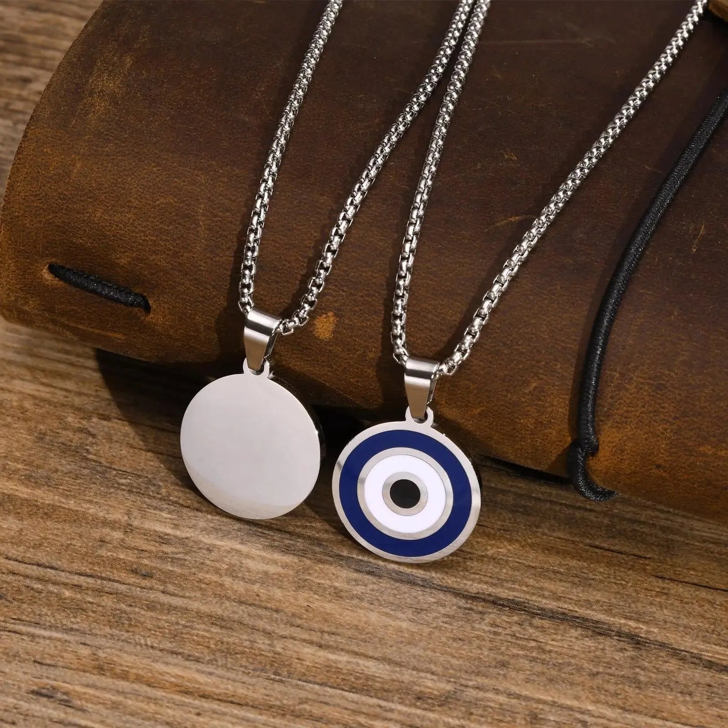 Fenico Accessories The Guardian's Gaze - Stainless Steel Evil Eye Pendant 