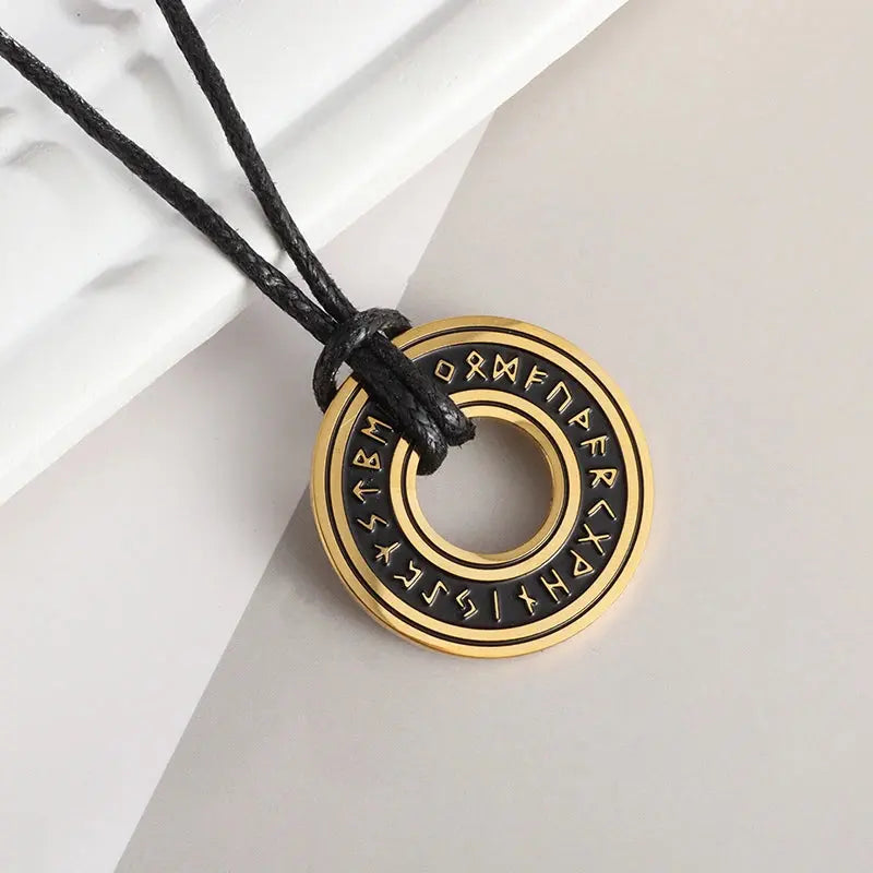 Rustic Runes - Vintage Mens Viking Pendant - Fenico Accessories